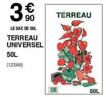 Chretien Matériaux Terreau Universel offre
