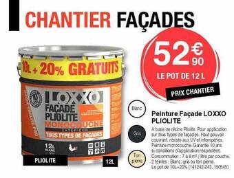 Peinture Façade Loxxo Pliolite