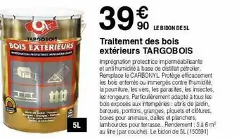 Chretien Matériaux Traitement Des Bois Extérieurs Targobois offre