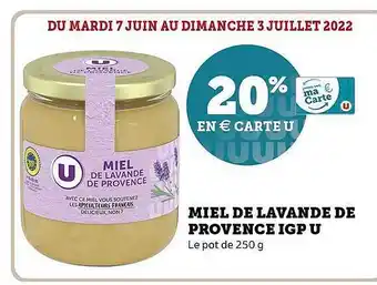 Hyper U Miel De Lavande De Provence Igp U offre