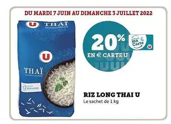 Hyper U Riz Long Thai U offre
