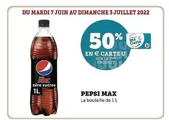 Hyper U Pepsi Max offre