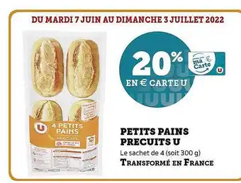 Hyper U Petits Pains Précuits U offre