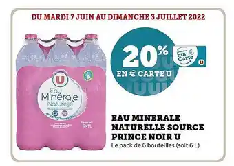 Eau Minérale Naturelle Source Prince Noir U