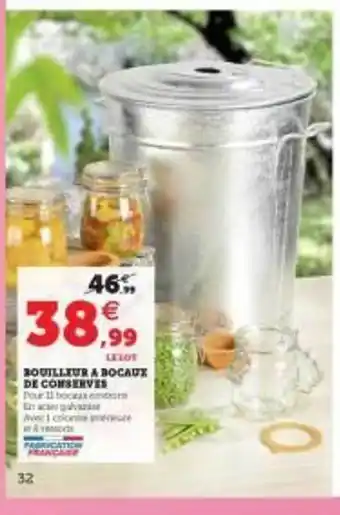 Hyper U Bouilleur à Bocaux De Conserves offre
