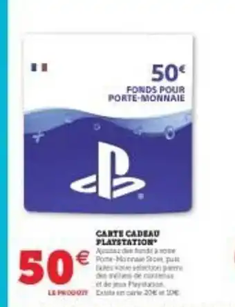 Hyper U Carte Cadeau Playstation offre