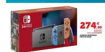 Hyper U Console Nintendo Switch Néon offre
