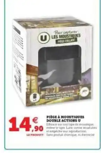 Hyper U Piège à Moustiques Double Actions U offre