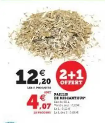 Hyper U Paillis De Miscanthus offre