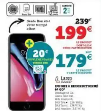 Hyper U Iphone 4 Reconditionné 64 Go offre