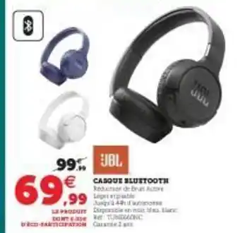 Hyper U Casque Bluetooth Jbl offre