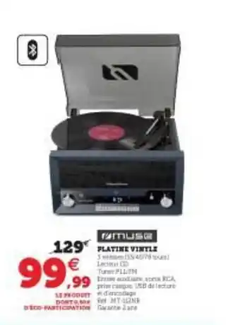 Hyper U Platine Vinyle Muse offre