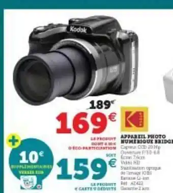 Hyper U Appareil Photo Numérique offre