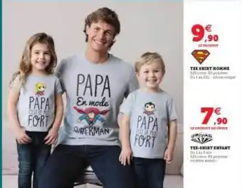 Hyper U Tee Shirt Homme, Tee-shirt Enfant offre