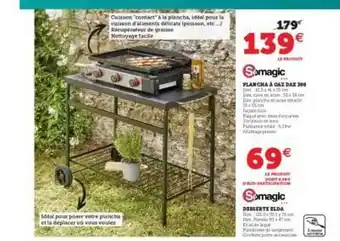 Hyper U Plancha à Gaz Dax 340 Somagic, Dessert Elda Somagic offre