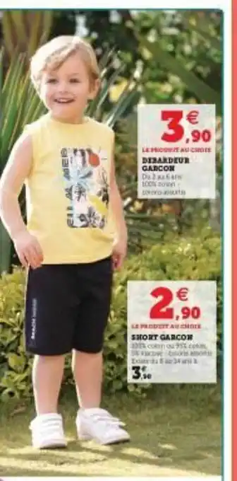 Hyper U Débardeur Garçon, Short Garçon offre