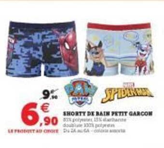 Hyper U Shorty De Bain Petit Garçon offre