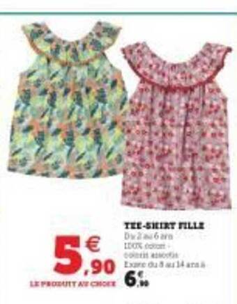 Hyper U Tee-shirt Fille offre