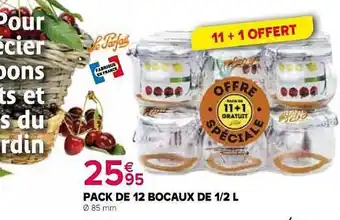 Kiriel Pack De 12 Bocaux De ½ L offre