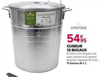 Kiriel Cuiseur 12 Bocaux offre