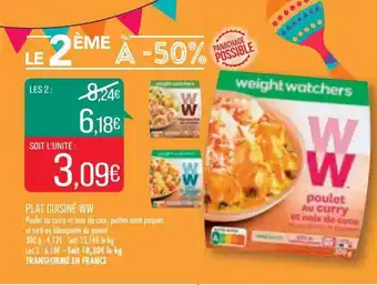 Match Plat Cuisiné Ww offre