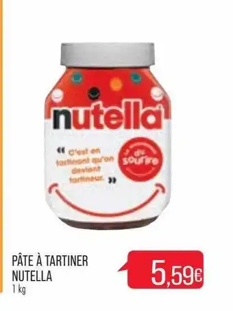 Match Pâtes à Tartiner Nutella offre