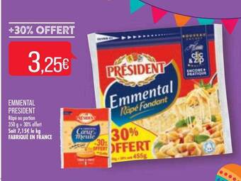 Match Emmental Président offre