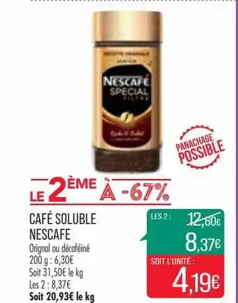 Match Café Soluble Nescafé offre