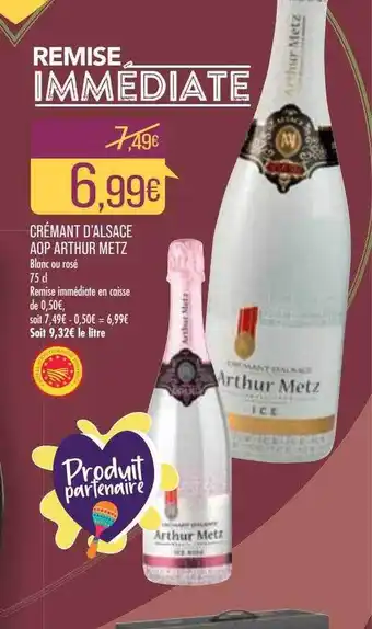 Match Crémant D'alsace Aop Arthur Metz offre