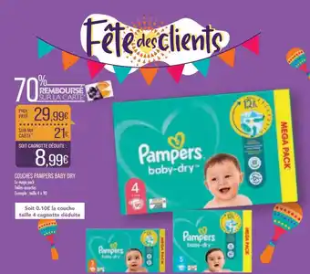Match Couches Pampers Baby Dry offre