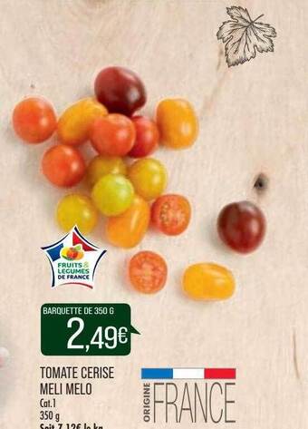 Match Tomate Cerise Meli Melo offre