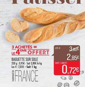 Match Baguette Sur Sole offre