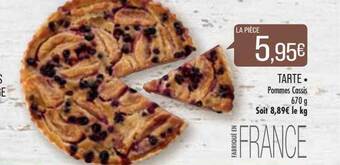 Match Tarte Pommes Cassis offre