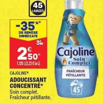 ALDI Cajoline Adoucissant Concentré offre