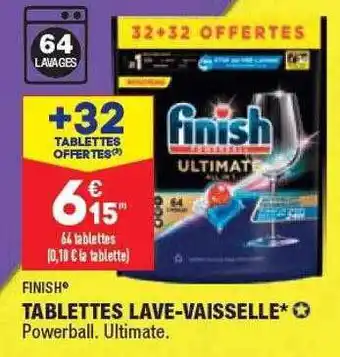 ALDI Finish Tablettes Lave-vaisselle offre