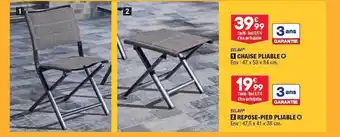 ALDI Belavi Chaise Pliable Ou Repose-pied Pliable offre