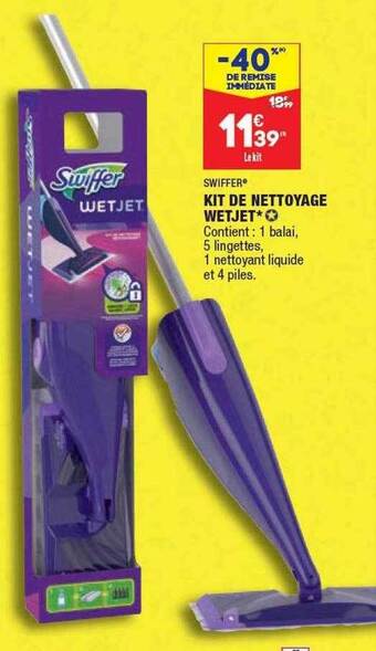 ALDI Swiffer Kit De Nettoyage Wetjet offre