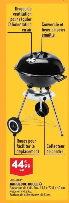 ALDI Grillchef Barbecue Boule offre