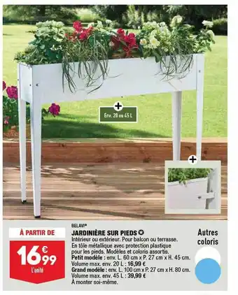 ALDI Belavi Jardinière Sur Pieds offre