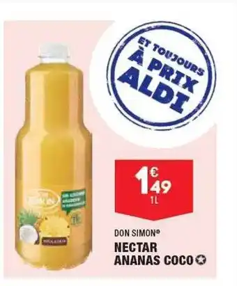 ALDI Nectar Ananas Coco Don Simon offre