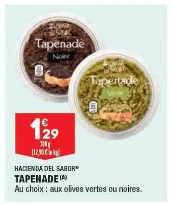 ALDI Tapenade Hacienda Del Sabor offre
