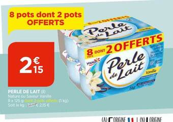 Bi1 Perle De Lait offre