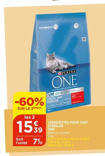 Bi1 Croquettes Pour Chat Stérilisé One offre
