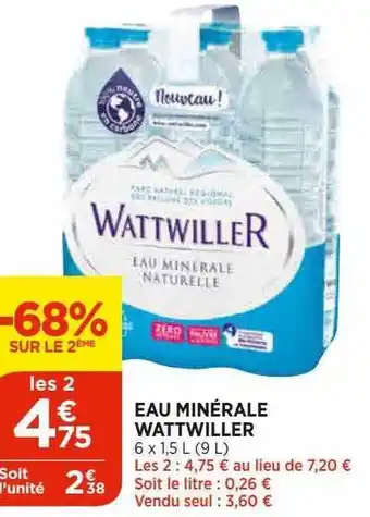 Bi1 Eau Minérale Wattwiller offre