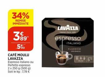 Bi1 Café Moulu Lavazza offre