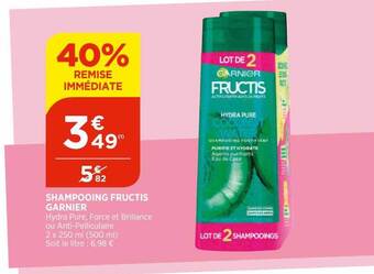 Bi1 Shampooing Fructis Garnier offre