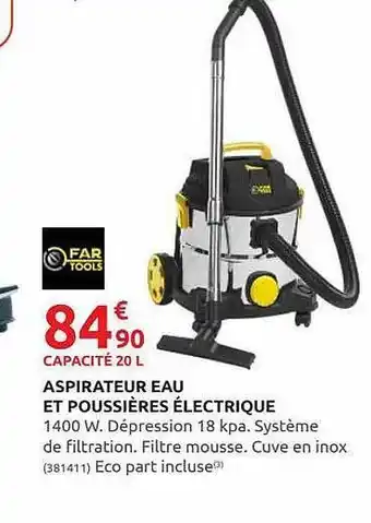 Rural Master Aspirateur Eau Et Poussières électrique Far Tools offre
