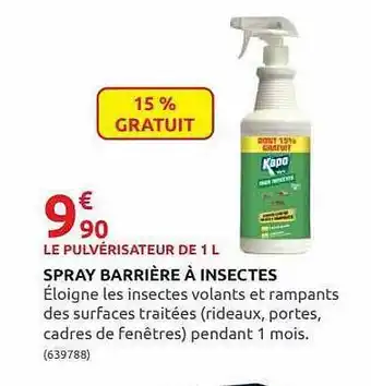 Rural Master Spray Barrière à Insectes offre