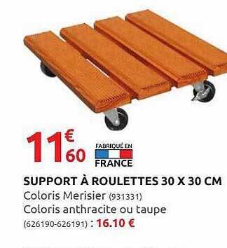 Rural Master Support à Roulettes 30 X 30 Cm offre