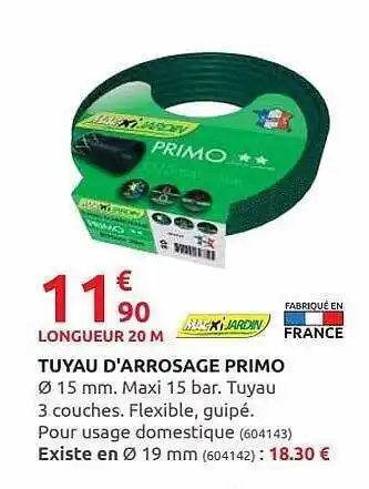 Rural Master Tuyau D'arrosage Primo Macxi Jardin offre